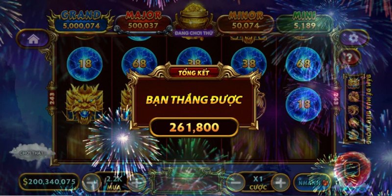 Sảnh chứa các game trả thưởng cao