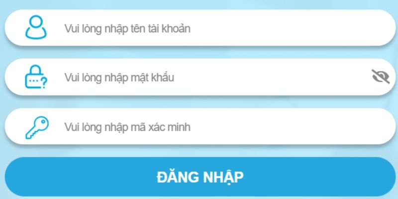 Thông tin bạn cần điền để truy cập nick cược