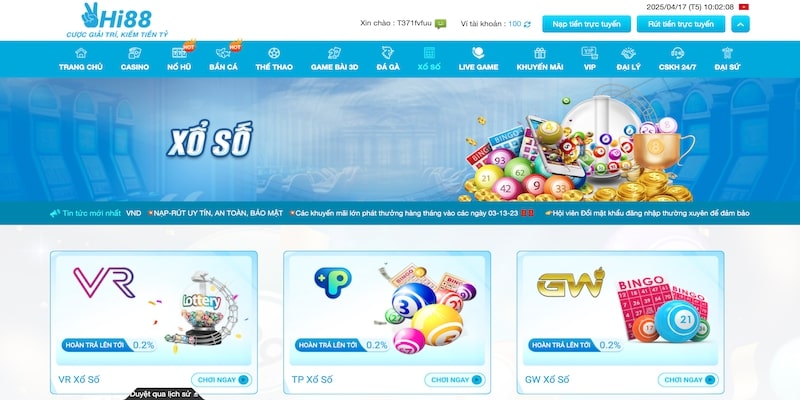 Các thông tin cơ bản nhất về xổ số Hi88
