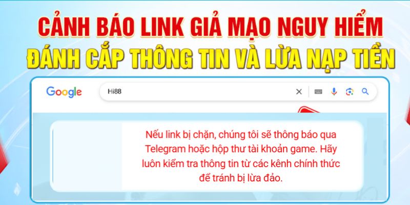 Vấn đề link giả mạo gây nhức nhối thời điểm hiện tại